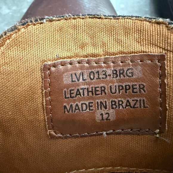 Burgundy Leather Cap Toe Chukka Boots – Size 12 - Picture 10 of 16